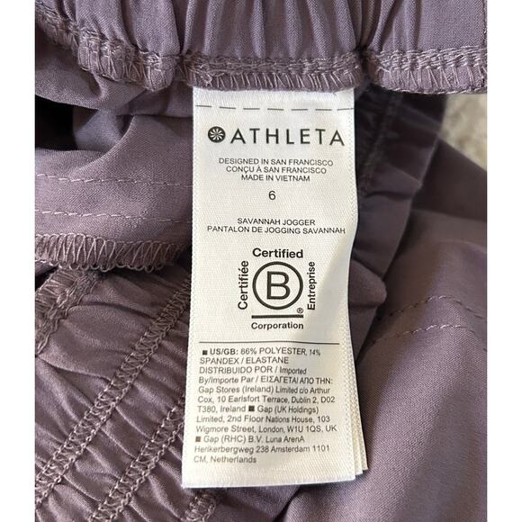 Athleta Aliso Jogger Women's Size 6 Gray Pants Comfy Lightweight Activewear - Picture 9 of 9